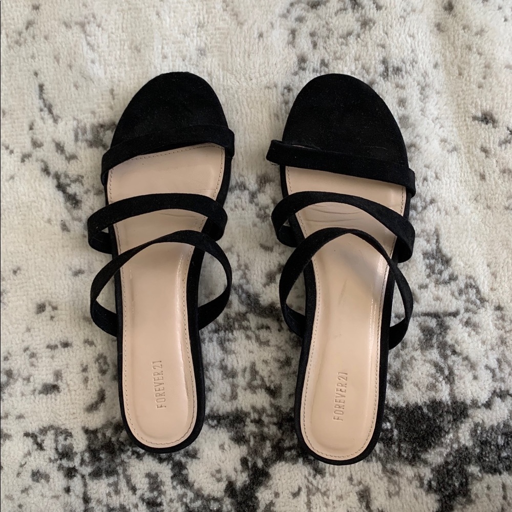 Black Strap Sandals